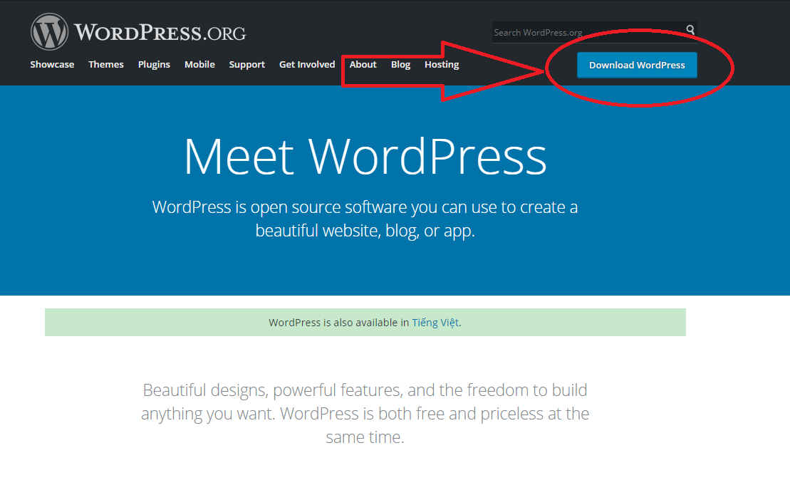 download wordpress