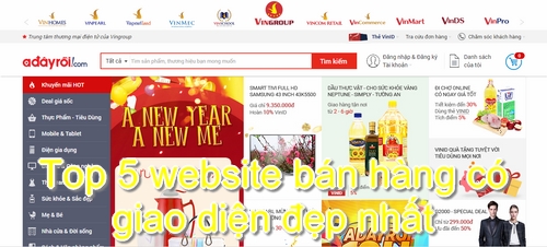 Website bán hàng trực tuyến Adayroi