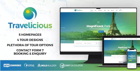 Travelicious - theme wordpress du lịch đa chức năng